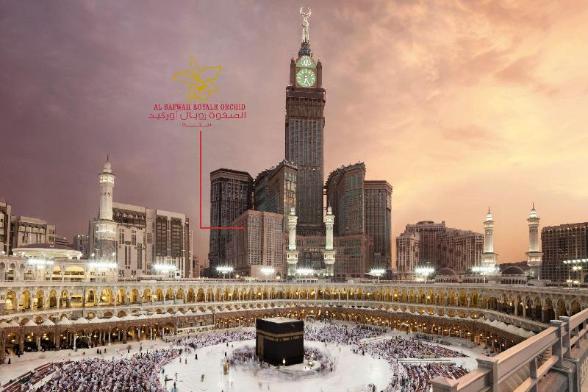 Mecca hotels, clock towers
