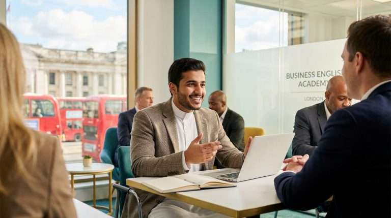 Business English UK Course Header - Saudi Students 2026