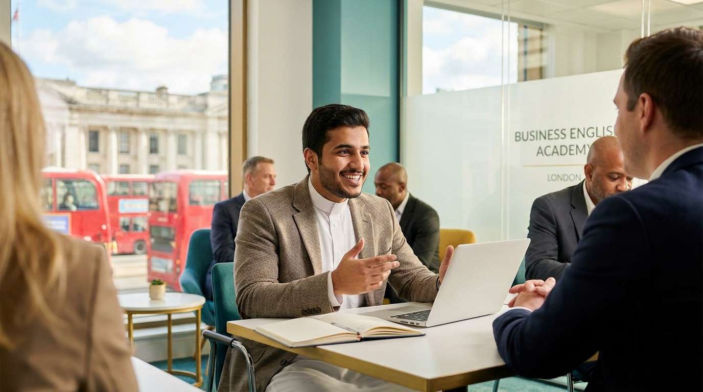 Business English UK Course Header - Saudi Students 2026